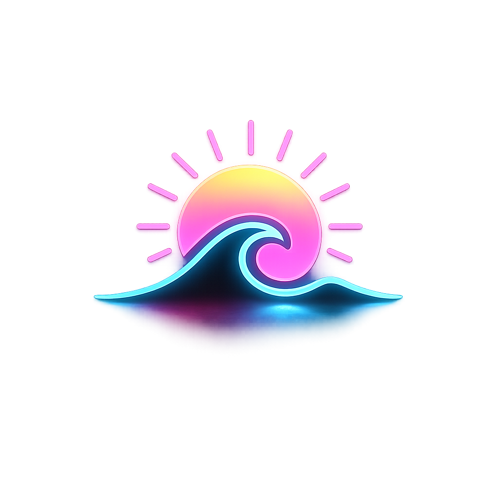 Arte de apoyo NEON WAVE